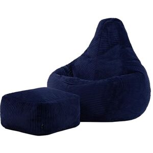 icon Dalton Cord Recliner Bean Bag with Footstool, Navy Blue, Large Adult Bean Bag Chair with Filling Included, Comfy Chair, Living Room Furniture, Bedroom Furniture icon Dalton Cord Recliner Bean Bag with Footstool, Navy Blue, Large Adult Bean Bag Chair with Filling Included, Comfy Chair, Living Room Furniture, Bedroom Furniture