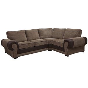 Sofas and More Big Corner Sofa Suite Tango 3+2 Armchair Jumbo Cord Brown (Right Hand Corner) Sofas and More Big Corner Sofa Suite Tango 3+2 Armchair Jumbo Cord Brown (Right Hand Corner)