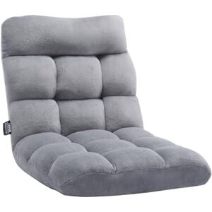 VEVOR Floor Chair, Recycled Foam Folding Sofa with 14 Adjustable Positions, Multifunctional Floor Seat with Back Support for Sleeping, Reading, or Gaming, Ideal for Kids, Gray VEVOR Floor Chair, Recycled Foam Folding Sofa with 14 Adjustable Positions, Multifunctional Floor Seat with Back Support for Sleeping, Reading, or Gaming, Ideal for Kids, Gray