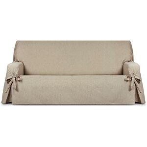 Eysa Genna Sofa Cover with Ties, Stain Resistant, 3 Seater Beige Eysa Genna Sofa Cover with Ties, Stain Resistant, 3 Seater Beige