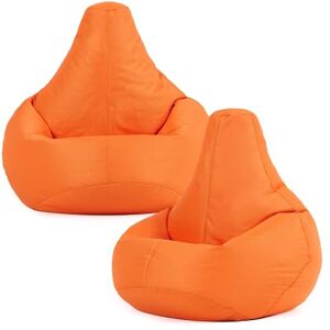 Bean Bag Bazaar Dalton Kids Bean Bag, Orange, 2 Pack, Water Resistant, Gaming Chair for Kids, Beanbag for Indoor and Outdoor Use with Filling Included, Childs Chair ideal for Bedroom, Playroom, Garden Bean Bag Bazaar Dalton Kids Bean Bag, Orange, 2 Pack, Water Resistant, Gaming Chair for Kids, Beanbag for Indoor and Outdoor Use with Filling Included, Childs Chair ideal for Bedroom, Playroom, Garden