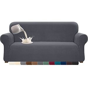 Cherrypark Super Soft Waterproof Sofa Cover High Stretch Spandex Jacquard Fabric Couch Cover for 4 Seater Couch Anti Slipping Furniture Protector with Elastic Band and Foam (X-Large,Gray) Cherrypark Super Soft Waterproof Sofa Cover High Stretch Spandex Jacquard Fabric Couch Cover for 4 Seater Couch Anti Slipping Furniture Protector with Elastic Band and Foam (X-Large,Gray)
