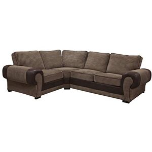 Sofas and More Big Corner Sofa Suite Tango 3+2 Armchair Jumbo Cord Brown (Left Hand Corner) Sofas and More Big Corner Sofa Suite Tango 3+2 Armchair Jumbo Cord Brown (Left Hand Corner)