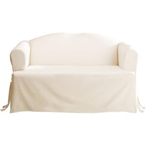 Surefit Duck Solid One Piece Slipcover, Relaxed Fit, 40inx36in, Machine Washable, Cotton, Natural Color, Sofa T-Cushion Surefit Duck Solid One Piece Slipcover, Relaxed Fit, 40inx36in, Machine Washable, Cotton, Natural Color, Sofa T-Cushion