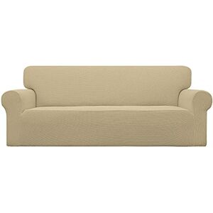 Easy-Going Stretch Oversized Sofa Slipcover 1-Piece Sofa Cover Furniture Protector Couch Soft with Elastic Bottom for Kids, Polyester Spandex Jacquard Fabric Small Checks Beige Easy-Going Stretch Oversized Sofa Slipcover 1-Piece Sofa Cover Furniture Protector Couch Soft with Elastic Bottom for Kids, Polyester Spandex Jacquard Fabric Small Checks Beige