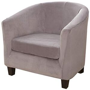 Mingfuxin 2 Pieces Tub Chair Covers,Upgraded 2 IN 1 Design Stretch Velvet Armchair Sofa Slipcover with Cushion Cover, Non Slip Club Bucket Chairs Sofa Couch Covers (Spliced-Silver Gray, Velvet) Mingfuxin 2 Pieces Tub Chair Covers,Upgraded 2 IN 1 Design Stretch Velvet Armchair Sofa Slipcover with Cushion Cover, Non Slip Club Bucket Chairs Sofa Couch Covers (Spliced-Silver Gray, Velvet)