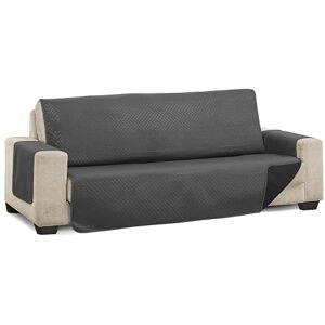 Martina Home Diamond Reversible Quilted Sofa Cover Charcoal/Black 4 Seater Martina Home Diamond Reversible Quilted Sofa Cover Charcoal/Black 4 Seater