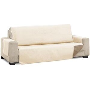 Martina Home Diamond Cushion Sofa Cover Reversible Beige Leather 4 Seater Martina Home Diamond Cushion Sofa Cover Reversible Beige Leather 4 Seater