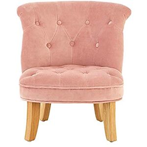 Premier Estelle Kids Chair, Children's Furniture, Cotton Velvet, Natural Wood Legs, Light Pink Chair Premier Estelle Kids Chair, Children's Furniture, Cotton Velvet, Natural Wood Legs, Light Pink Chair