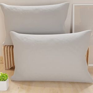 PETTI Artigiani Italiani Pair of Microfiber Pillowcases 145x40 cm, Bedroom Cushions, Sofa, Set of 2 Cushion Covers, Solid Color Gray Pillowcase, 100% Made in Italy PETTI Artigiani Italiani Pair of Microfiber Pillowcases 145x40 cm, Bedroom Cushions, Sofa, Set of 2 Cushion Covers, Solid Color Gray Pillowcase, 100% Made in Italy