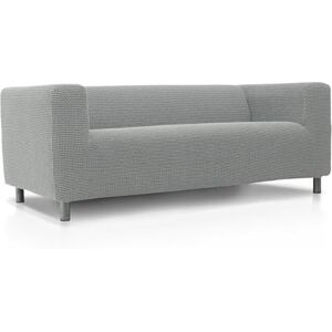 FAVERTI ® Super Elastic Sofa Cover Compatible with IKEA KLIPPAN 2 Seater Sofa Model NOVELE Light Grey Quality Protector Jacquard Fabric Cotton Touch FAVERTI ® Super Elastic Sofa Cover Compatible with IKEA KLIPPAN 2 Seater Sofa Model NOVELE Light Grey Quality Protector Jacquard Fabric Cotton Touch