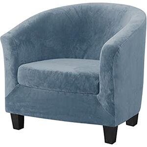 Mingfuxin 2 Pieces Tub Chair Covers,Upgraded 2 IN 1 Design Stretch Velvet Armchair Sofa Slipcover with Cushion Cover, Non Slip Club Bucket Chairs Sofa Couch Covers (Upgraded-Gray Blue, Velvet) Mingfuxin 2 Pieces Tub Chair Covers,Upgraded 2 IN 1 Design Stretch Velvet Armchair Sofa Slipcover with Cushion Cover, Non Slip Club Bucket Chairs Sofa Couch Covers (Upgraded-Gray Blue, Velvet)