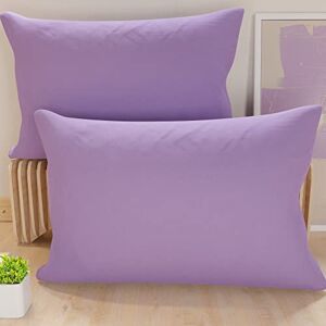 PETTI Artigiani Italiani Pair of Microfiber Pillowcases 145x40 cm, Bedroom Cushions, Sofa, Set of 2 Cushion Covers, Plain Lilac Pillowcase, 100% Made in Italy PETTI Artigiani Italiani Pair of Microfiber Pillowcases 145x40 cm, Bedroom Cushions, Sofa, Set of 2 Cushion Covers, Plain Lilac Pillowcase, 100% Made in Italy