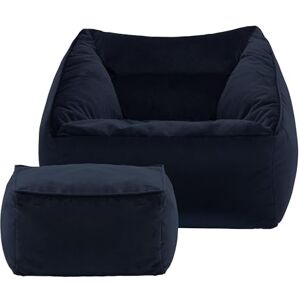 Icon XXL Velvet Bean Bag Chair with Ottoman - Sitzsack Icon XXL Velvet Bean Bag Chair with Ottoman - Sitzsack
