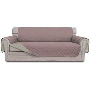Easy-Going Reversible Couch Cover for 3 Cushion Couch Sofa Cover for Dogs Water Resistant Furniture Protector Cover with Foam Sticks Elastic Straps for Pet Cat (Sofa, Darkgray/Beige) Easy-Going Reversible Couch Cover for 3 Cushion Couch Sofa Cover for Dogs Water Resistant Furniture Protector Cover with Foam Sticks Elastic Straps for Pet Cat (Sofa, Darkgray/Beige)