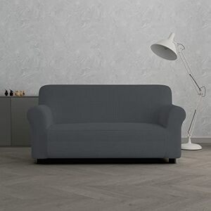 Italian Bed Linen MB Home Basic Iris Elastic Sofa Cover, Dark Grey, 2 Seaters, 130 to 180 cm Italian Bed Linen MB Home Basic Iris Elastic Sofa Cover, Dark Grey, 2 Seaters, 130 to 180 cm