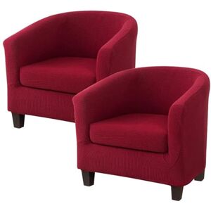EURHOWING 2 Pieces Tub Chair Covers, Upgraded 2-in-1 Design Stretch Velvet Armchair Sofa Slipcover with Cushion Cover, Non-Slip Sofa and Couch Covers for Club Bucket Chairs EURHOWING 2 Pieces Tub Chair Covers, Upgraded 2-in-1 Design Stretch Velvet Armchair Sofa Slipcover with Cushion Cover, Non-Slip Sofa and Couch Covers for Club Bucket Chairs