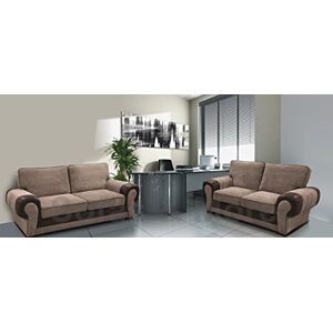 Sofas and More Big Corner Sofa Suite Tango 3+2 Armchair Jumbo Cord Brown (3+2 Seater) Sofas and More Big Corner Sofa Suite Tango 3+2 Armchair Jumbo Cord Brown (3+2 Seater)