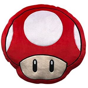 Nemesis Now Super Mario Mushroom Cushion 40cm, Red Nemesis Now Super Mario Mushroom Cushion 40cm, Red