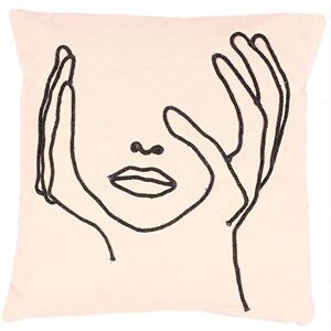 Lafinesse Decorative Square Cushion cover 50 x 50 cm for Home made from Cotton for Living Room Sofa Bedroom cc403 Lafinesse Decorative Square Cushion cover 50 x 50 cm for Home made from Cotton for Living Room Sofa Bedroom cc403