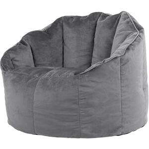icon Sirena Velvet Bean Bag Chair, Charcoal Grey, Large Adult Bean Bag with Filling Included, Accent Chair, Living Room Furniture, Bedroom Furniture icon Sirena Velvet Bean Bag Chair, Charcoal Grey, Large Adult Bean Bag with Filling Included, Accent Chair, Living Room Furniture, Bedroom Furniture