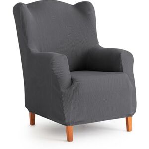 MAXIFUNDAS FUNDAS DE SOFA & CHAISE LONGUE MAXIFUNDAS Elastic Sofa Cover Wingback Armchair Grey – Extra Soft, Non-Slip and Elastic Sofa Cover – Inca MAXIFUNDAS FUNDAS DE SOFA & CHAISE LONGUE MAXIFUNDAS Elastic Sofa Cover Wingback Armchair Grey – Extra Soft, Non-Slip and Elastic Sofa Cover – Inca