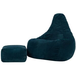 icon Dalton Large Cord Recliner Bean Bag and Footstool, Teal, XXL Adult Bean Bag Chair with Filling Included, Comfy Chair, Living Room Furniture, Bedroom Furniture icon Dalton Large Cord Recliner Bean Bag and Footstool, Teal, XXL Adult Bean Bag Chair with Filling Included, Comfy Chair, Living Room Furniture, Bedroom Furniture