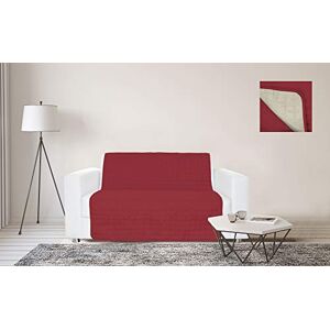 Italian Bed Linen Sogni e Capricci Waterproof Sofa Cover Band, 125x190cm, Bordeaux/Cream, 2 Places Italian Bed Linen Sogni e Capricci Waterproof Sofa Cover Band, 125x190cm, Bordeaux/Cream, 2 Places