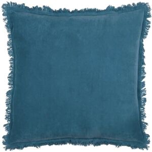 furn. Gracie Velvet Fringed Cushion Cover, 45 x 45 cm (Pack of 1), Ink Blue furn. Gracie Velvet Fringed Cushion Cover, 45 x 45 cm (Pack of 1), Ink Blue
