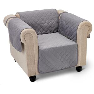 Amazon Basics Waterproof Recliner Armchair, 1 Seater Sofa Cover, Machine Washable Reversible Furniture Protector, Grey/Light Grey Amazon Basics Waterproof Recliner Armchair, 1 Seater Sofa Cover, Machine Washable Reversible Furniture Protector, Grey/Light Grey