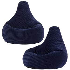 icon Dalton Kids Bean Bag, Navy Blue, 2 Pack, Cord Kids Bean Bag Chair with Filling Included for Girls and Boys, Childrens Chair, Beanbags for Children, Playroom Décor, Bedroom Accessories icon Dalton Kids Bean Bag, Navy Blue, 2 Pack, Cord Kids Bean Bag Chair with Filling Included for Girls and Boys, Childrens Chair, Beanbags for Children, Playroom Décor, Bedroom Accessories