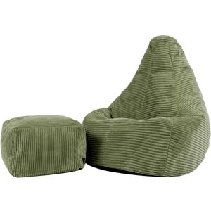 icon Dalton Kids Bean Bag and Footstool, Sage Green, Cord Kids Bean Bag Chair with Filling Included for Girls and Boys, Childrens Chair, Beanbags for Children, Playroom Décor, Bedroom Accessories icon Dalton Kids Bean Bag and Footstool, Sage Green, Cord Kids Bean Bag Chair with Filling Included for Girls and Boys, Childrens Chair, Beanbags for Children, Playroom Décor, Bedroom Accessories