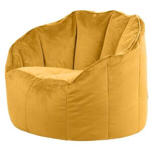 icon Sirena Velvet Bean Bag Chair, Ochre Yellow, Large Adult Bean Bag with Filling Included, Accent Chair, Living Room Furniture, Bedroom Furniture icon Sirena Velvet Bean Bag Chair, Ochre Yellow, Large Adult Bean Bag with Filling Included, Accent Chair, Living Room Furniture, Bedroom Furniture