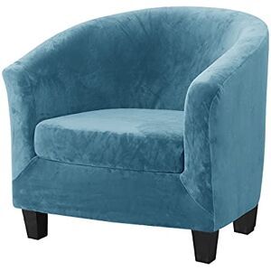 Mingfuxin 2 Pieces Tub Chair Covers,Upgraded 2 IN 1 Design Stretch Velvet Armchair Sofa Slipcover with Cushion Cover, Non Slip Club Bucket Chairs Sofa Couch Covers (Upgraded-Peacock Blue, Velvet) Mingfuxin 2 Pieces Tub Chair Covers,Upgraded 2 IN 1 Design Stretch Velvet Armchair Sofa Slipcover with Cushion Cover, Non Slip Club Bucket Chairs Sofa Couch Covers (Upgraded-Peacock Blue, Velvet)