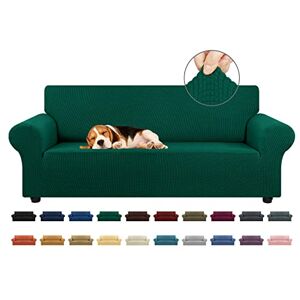 KEKUOU Stretch Sofa Cover Slipcover ,Couch Covers for 3 Cushion Couch Sofa (79"-94") Furniture Protector 3 Seater Sofa with Elastic Bottom for Kids,Dog, Jacquard Small Checked(Large,Hunter) KEKUOU Stretch Sofa Cover Slipcover ,Couch Covers for 3 Cushion Couch Sofa (79"-94") Furniture Protector 3 Seater Sofa with Elastic Bottom for Kids,Dog, Jacquard Small Checked(Large,Hunter)