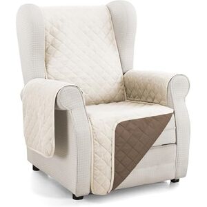 Martina Home Quilted Sofa Cover Reversible Amber 1 Seater/Relax Beige Brown Martina Home Quilted Sofa Cover Reversible Amber 1 Seater/Relax Beige Brown