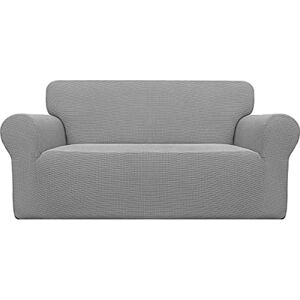 Easy-Going EasyGoing Stretch Couch Cover 1 Piece Furniture Protector Soft Elastic Bottom for Kids Polyester Spandex Jacquard Fabric Fine Plaid Loveseat Light Grey Easy-Going EasyGoing Stretch Couch Cover 1 Piece Furniture Protector Soft Elastic Bottom for Kids Polyester Spandex Jacquard Fabric Fine Plaid Loveseat Light Grey