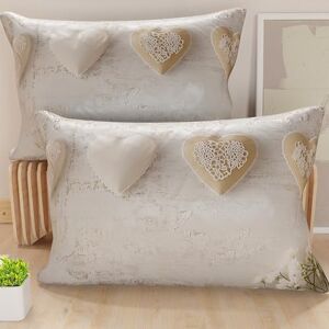 PETTI Artigiani Italiani Pair of Pillow Cases 40 x 145 cm in Microfibre, Pillows for Bedroom Furniture, Sofa, Living Room, Set of 2 Cushion Covers, Shabby 325 Pillowcase, 100% Made in Italy PETTI Artigiani Italiani Pair of Pillow Cases 40 x 145 cm in Microfibre, Pillows for Bedroom Furniture, Sofa, Living Room, Set of 2 Cushion Covers, Shabby 325 Pillowcase, 100% Made in Italy