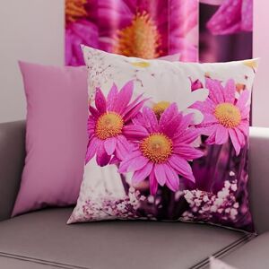 PETTI Artigiani Italiani Pair of Pillow Cases 40 x 40 cm in Microfibre, Cushions for Bedroom Furniture, Sofa, Living Room, Set of 2 Cushion Covers, Purple Floral Pillowcase 2, 100% Made in Italy PETTI Artigiani Italiani Pair of Pillow Cases 40 x 40 cm in Microfibre, Cushions for Bedroom Furniture, Sofa, Living Room, Set of 2 Cushion Covers, Purple Floral Pillowcase 2, 100% Made in Italy
