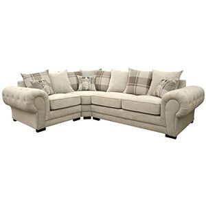 Sofas and More Corner Sofa Verona Fabric Left or Right Grey Brown Cream Designer Scatter Cushions Living Room Furniture (Left, Cream) Sofas and More Corner Sofa Verona Fabric Left or Right Grey Brown Cream Designer Scatter Cushions Living Room Furniture (Left, Cream)