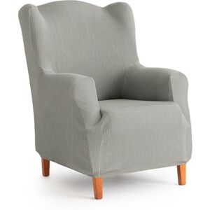 MAXIFUNDAS FUNDAS DE SOFA & CHAISE LONGUE MAXIFUNDAS Elastic Sofa Cover Wingback Armchair Colour Light Grey – Extra Soft, Non-Slip and Elastic Sofa Cover – Elastic Sofa Cover Model Inca MAXIFUNDAS FUNDAS DE SOFA & CHAISE LONGUE MAXIFUNDAS Elastic Sofa Cover Wingback Armchair Colour Light Grey – Extra Soft, Non-Slip and Elastic Sofa Cover – Elastic Sofa Cover Model Inca