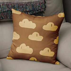 Bonamaison Decorative Cushion Cover, Polycotton, Brown, Standard Bonamaison Decorative Cushion Cover, Polycotton, Brown, Standard