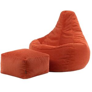 icon Dalton Cord Recliner Bean Bag with Footstool, Orange, Large Adult Bean Bag Chair with Filling Included, Comfy Chair, Living Room Furniture, Bedroom Furniture icon Dalton Cord Recliner Bean Bag with Footstool, Orange, Large Adult Bean Bag Chair with Filling Included, Comfy Chair, Living Room Furniture, Bedroom Furniture