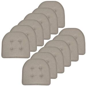 Sweet Home Collection Chair Cushion Memory Foam Pads Tufted Slip Non Skid Rubber Back U-Shaped 17" x 16" Seat Cover, 12 Count (Pack of 1), Khaki 18 Sweet Home Collection Chair Cushion Memory Foam Pads Tufted Slip Non Skid Rubber Back U-Shaped 17" x 16" Seat Cover, 12 Count (Pack of 1), Khaki 18
