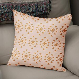 Bonamaison Decorative Cushion Cover, Polycotton, Orange, Standard Bonamaison Decorative Cushion Cover, Polycotton, Orange, Standard