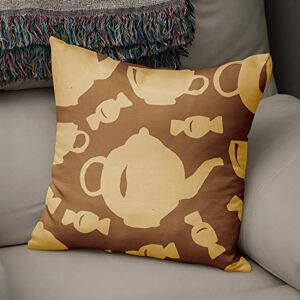 Bonamaison Decorative Cushion Cover Brown Tones, Throw Pillow Covers, Home Decorative Pillowcases for Livingroom, Sofa, Bedroom, Size:43X43 Cm Designed and Manufactured in Turkey Bonamaison Decorative Cushion Cover Brown Tones, Throw Pillow Covers, Home Decorative Pillowcases for Livingroom, Sofa, Bedroom, Size:43X43 Cm Designed and Manufactured in Turkey