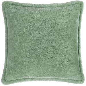 furn. Kallu Faux Fur Polyester Filled Cushion – Soft Fluffy Decorative Cushion with Oxford Edge (Frost Green 55x55cm) furn. Kallu Faux Fur Polyester Filled Cushion – Soft Fluffy Decorative Cushion with Oxford Edge (Frost Green 55x55cm)
