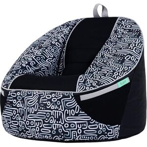 icon Alpha Kids Bean Bag, Mono Doodle Print, Gaming Chair for Kids, Bean Bag with Filling Included for Girls and Boys, Beanbags for Children, Gamer Gifts, Gaming Room, Bedroom Accessories icon Alpha Kids Bean Bag, Mono Doodle Print, Gaming Chair for Kids, Bean Bag with Filling Included for Girls and Boys, Beanbags for Children, Gamer Gifts, Gaming Room, Bedroom Accessories