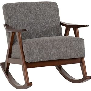 Seconique Kendra RocKing Size Chair in Grey Fabric Seconique Kendra RocKing Size Chair in Grey Fabric