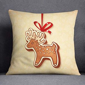 Questo Casa Christmas cushion covers, cushion cover, decoration, soft, comfortable, for home, cars, office, sofa, living room, couch, bedroom, decoration, 45 x 45 cm, designed and made in Turkey Questo Casa Christmas cushion covers, cushion cover, decoration, soft, comfortable, for home, cars, office, sofa, living room, couch, bedroom, decoration, 45 x 45 cm, designed and made in Turkey